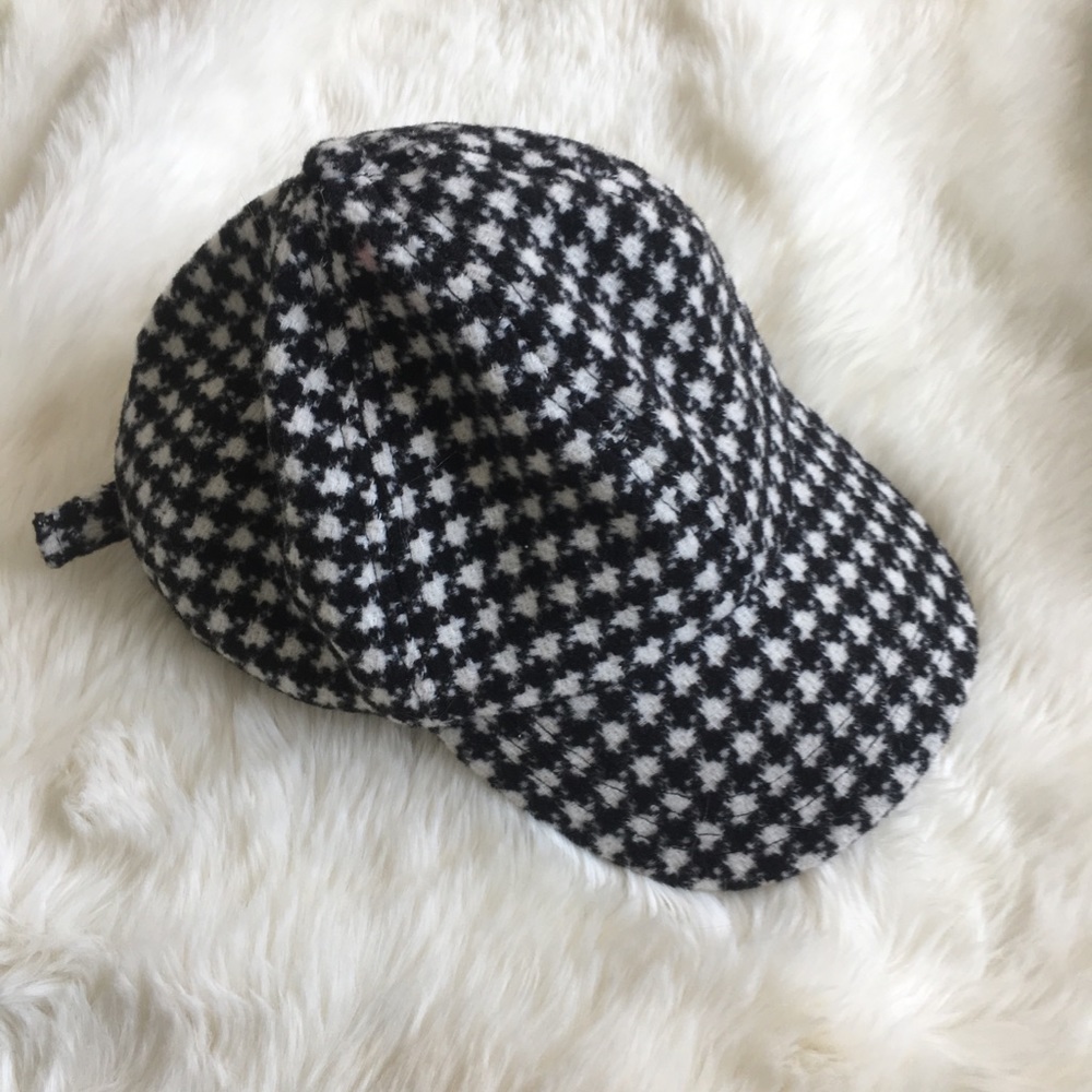 Soft Gingham Print Baseball Hat